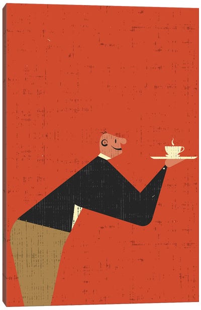 Waiter Canvas Art Print - Amer Karic