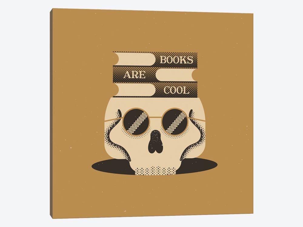 Books Are Cool by Amer Karic 1-piece Art Print