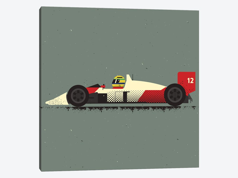 Ayrton Senna by Amer Karic 1-piece Canvas Artwork