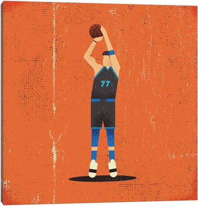 Luka Doncic Canvas Art Print - Basketball Art