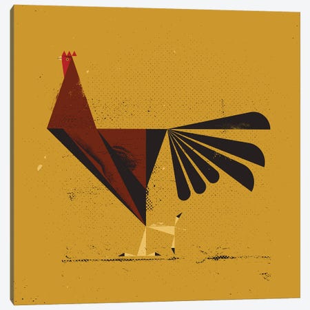 Rooster Canvas Print #AKC63} by Amer Karic Canvas Art Print