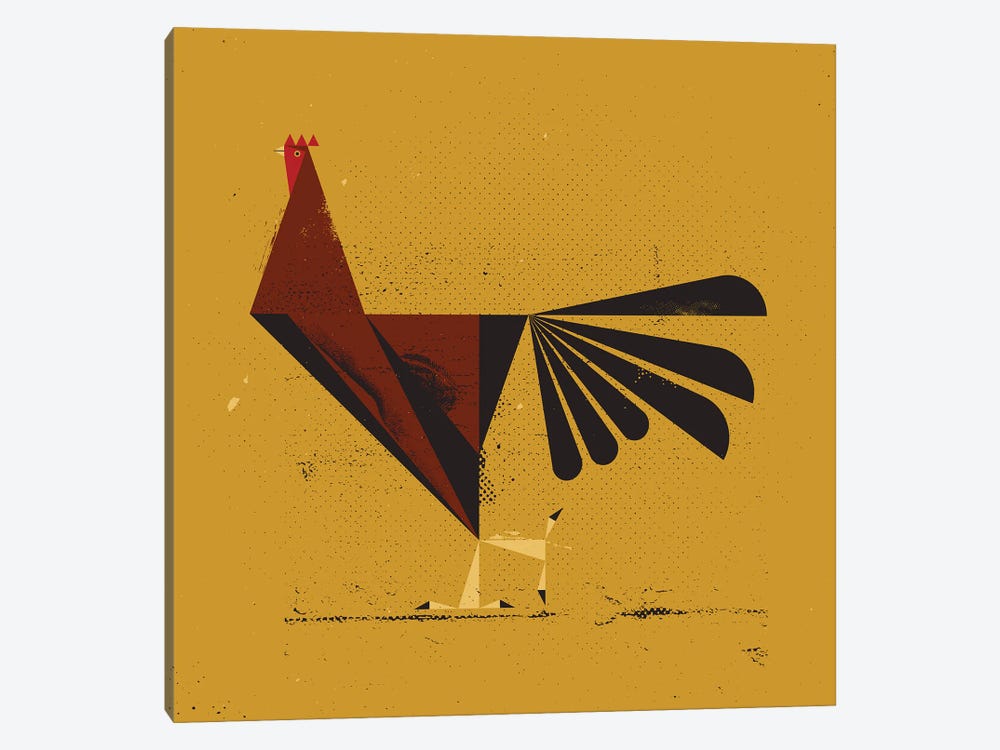 Rooster by Amer Karic 1-piece Canvas Wall Art