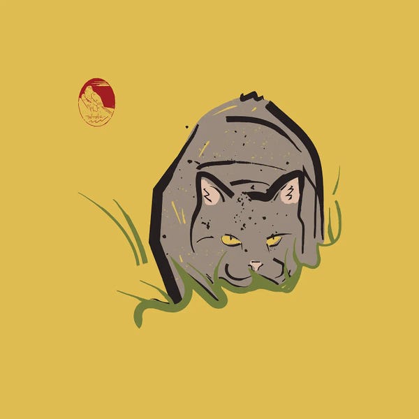 Amer Karic: Hiding Cat by Amer Karic