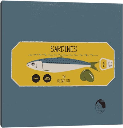 Sardines Canvas Art Print - Amer Karic