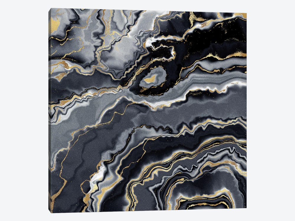 Agate Texture III by Aloke Design 1-piece Canvas Wall Art