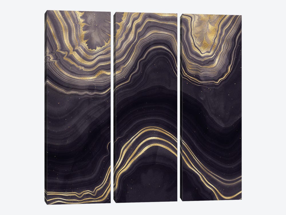 Agate Texture VIII by Aloke Design 3-piece Canvas Artwork