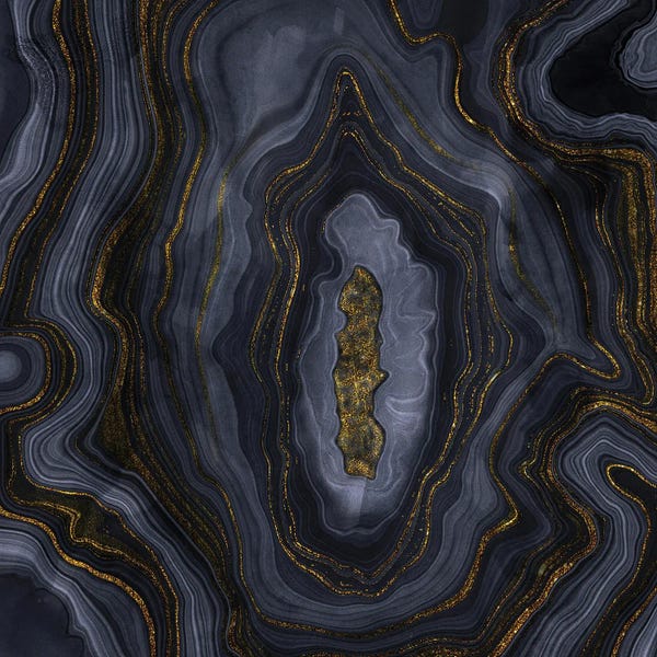 Agates, Geodes & Minerals: Agate Texture IX by Aloke Design