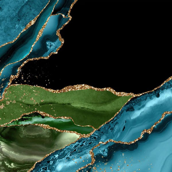 Agates, Geodes & Minerals: Peacock Agate Texture III by Aloke Design