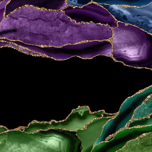 Aloke Design: Peacock Agate Texture V by Aloke Design