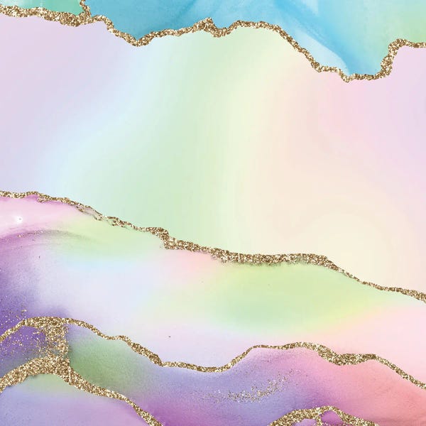 Aloke Design: Rainbow Agate Texture II by Aloke Design