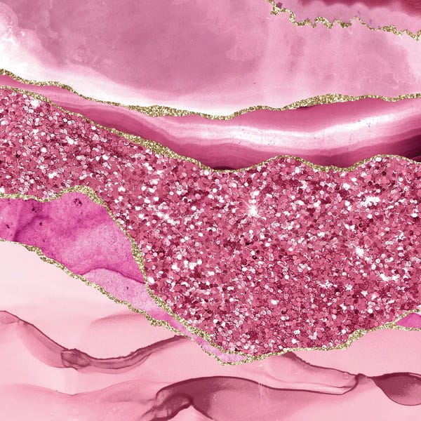 Agates, Geodes & Minerals: Agate Glitter Dazzle Texture I by Aloke Design