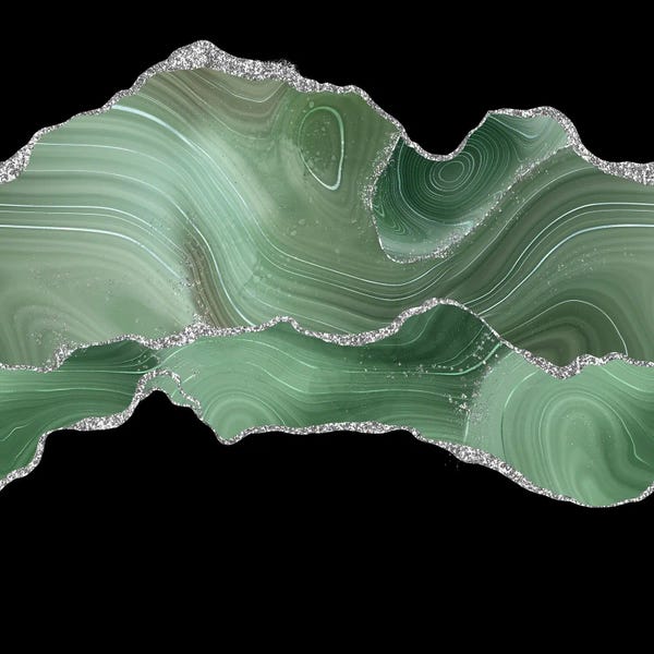 Refreshing Workspace: Sage Silver Agate Texture IV by Aloke Design