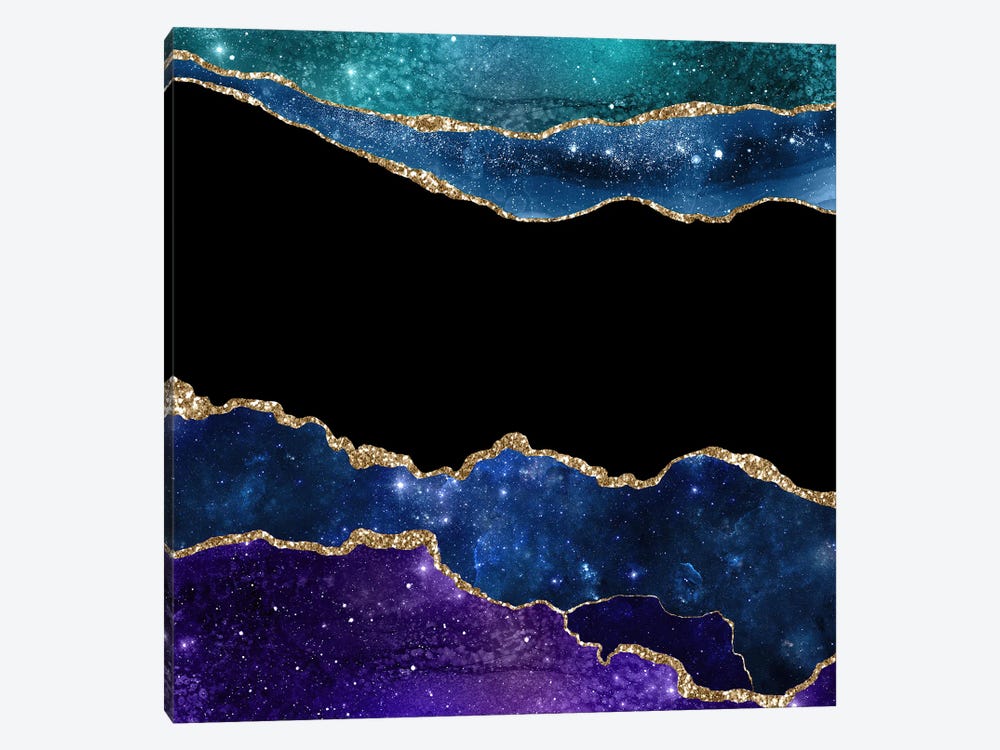 Starry Agate Texture III by Aloke Design 1-piece Canvas Wall Art