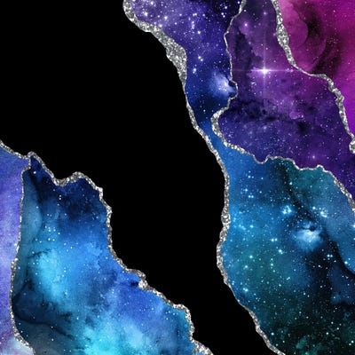 Starry Agate Texture V by Aloke Design canvas print