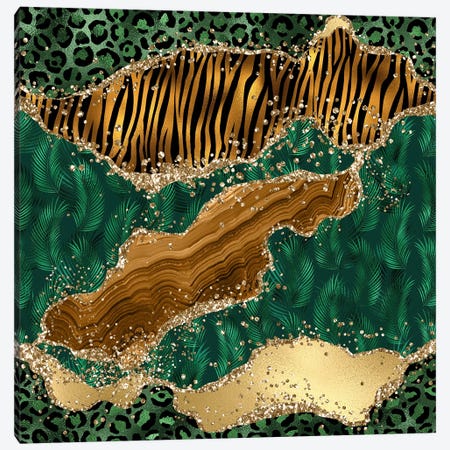 Wild Glitter Agate Texture III Canvas Print #AKD638} by Aloke Design Canvas Art Print
