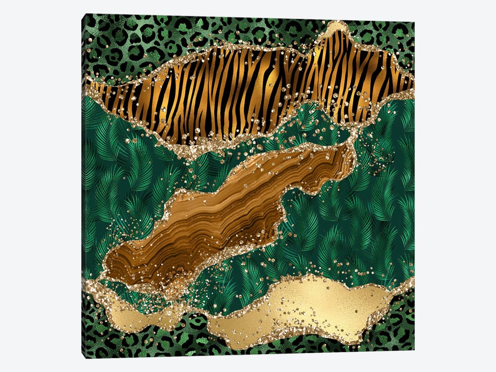 Wild Glitter Agate Texture III by Aloke Design 1-piece Canvas Print