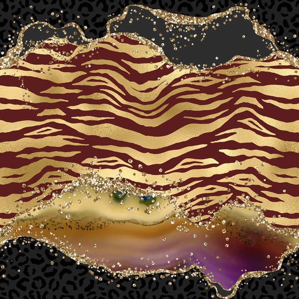 Aloke Design: Wild Glitter Agate Texture IV by Aloke Design