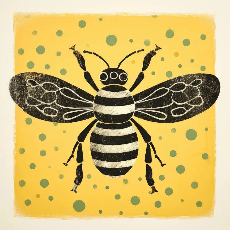 Honeybee by Aloke Design wall art