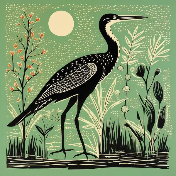 Aloke Design: Green Heron by Aloke Design