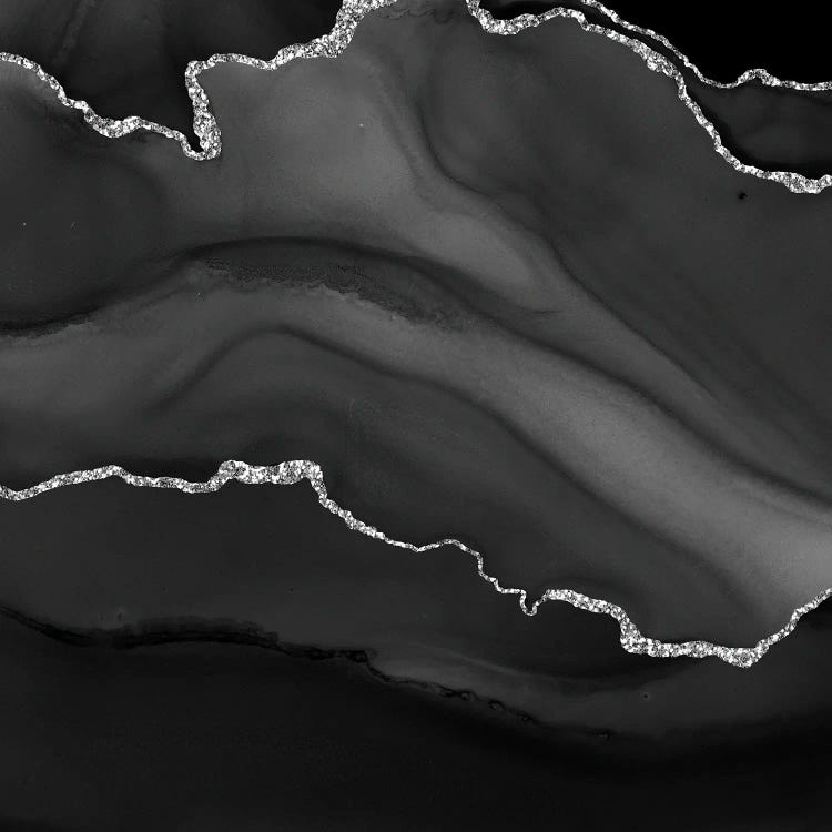 Black Silver Agate Texture I