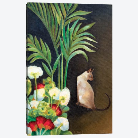 Siamese Cat Canvas Print #AKE22} by Antoinette Kelly Canvas Print