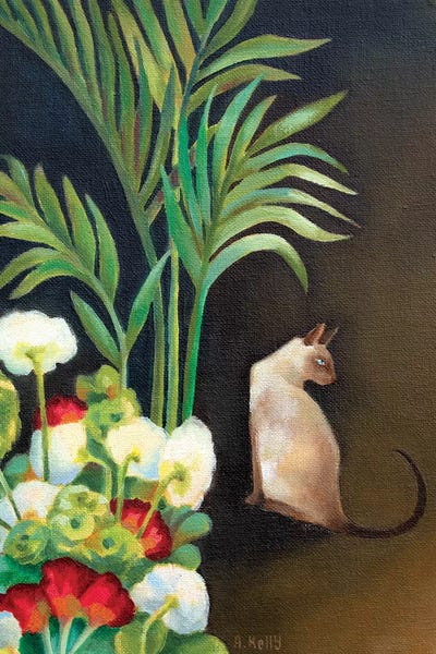 Antoinette Kelly: Siamese Cat by Antoinette Kelly