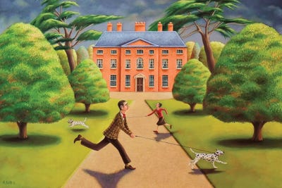 Summer Mad, Some Aren't! by Antoinette Kelly framed canvas print