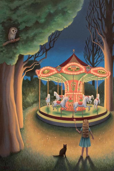 Party Animals: Nightime Carousel by Antoinette Kelly
