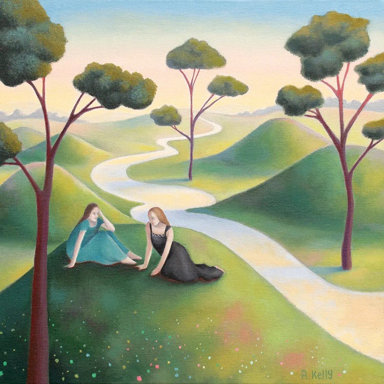 Two Friends by Antoinette Kelly wall art