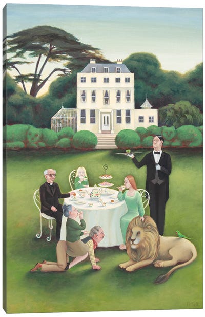 Afternoon Tea Canvas Art Print - Party Animals