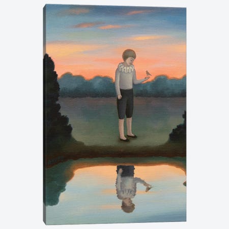 Reflection Canvas Print #AKE38} by Antoinette Kelly Canvas Art