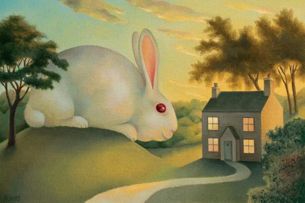 Playful Surrealism: Big Bunny Is Watching You by Antoinette Kelly