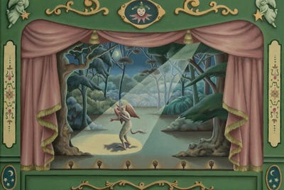 Caught Red Handed by Antoinette Kelly framed canvas print