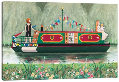 On The Canal Canvas Art Print - Antoinette Kelly