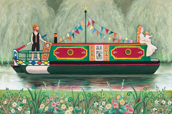 Rowboats: On The Canal by Antoinette Kelly