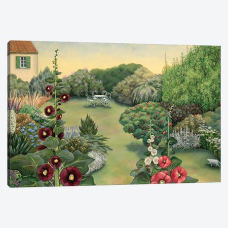 The French Garden Canvas Print #AKE51} by Antoinette Kelly Canvas Wall Art