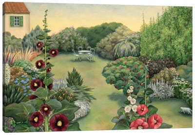 The French Garden Canvas Art Print - Green Art