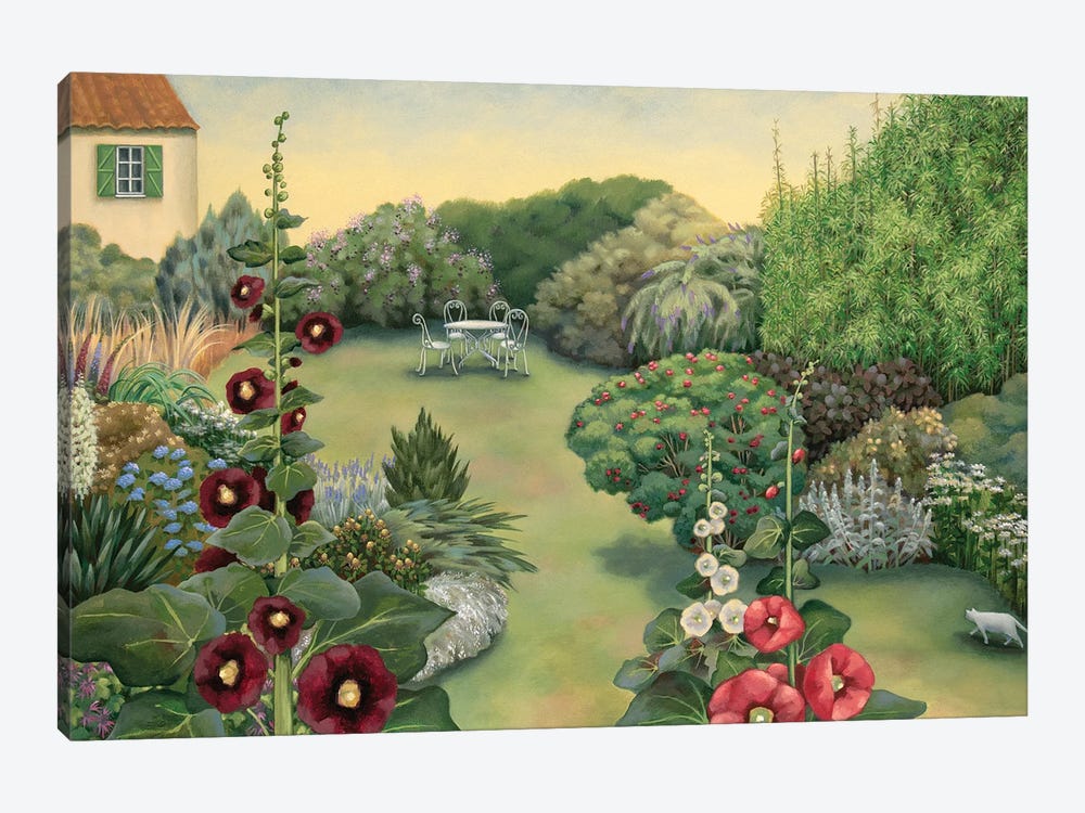 The French Garden by Antoinette Kelly 1-piece Canvas Print
