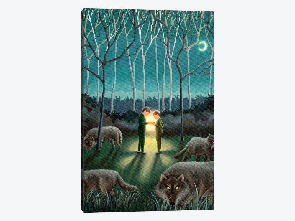 Brighter Than The Moon by Antoinette Kelly 1-piece Canvas Wall Art