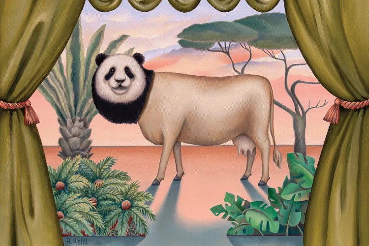 Amanda The Panda by Antoinette Kelly wall art