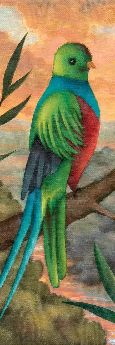 Exotic Bird by Antoinette Kelly canvas print