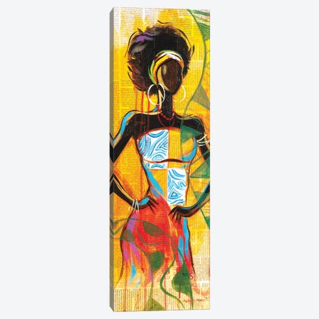 African Lady Canvas Print #AKI1} by Akintayo Akintobi Canvas Art