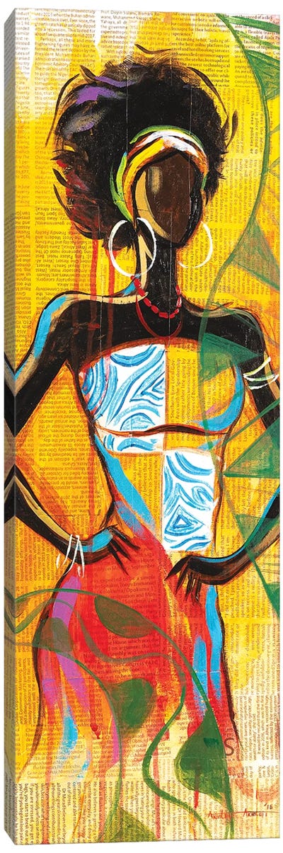 African Lady Canvas Art Print