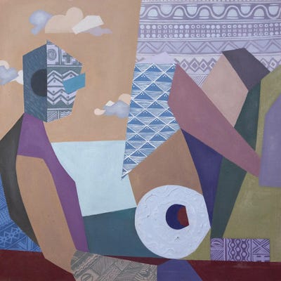 Untitled III by Akintayo Akintobi framed wall art