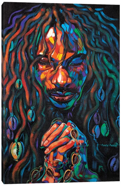 Faith In Your Hands Canvas Art Print - Black Love Art