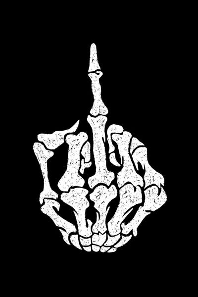 Skeletons: Skeleton Middle Finger I by Nikita Abakumov