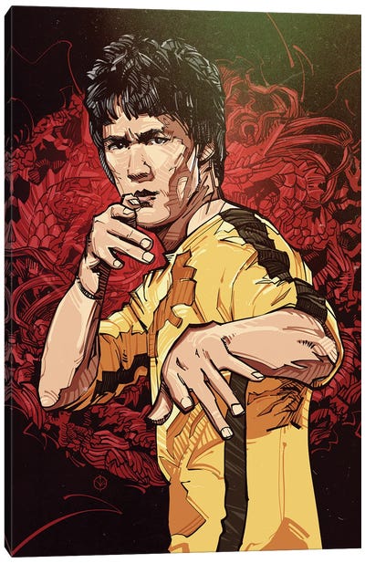 Enter The Dragon Canvas Art Print - Bruce Lee