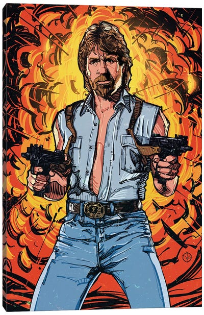 Chuck Norris Canvas Art Print - Chuck Norris
