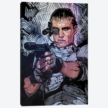 Universal Soldier Canvas Print #AKM108} by Nikita Abakumov Art Print