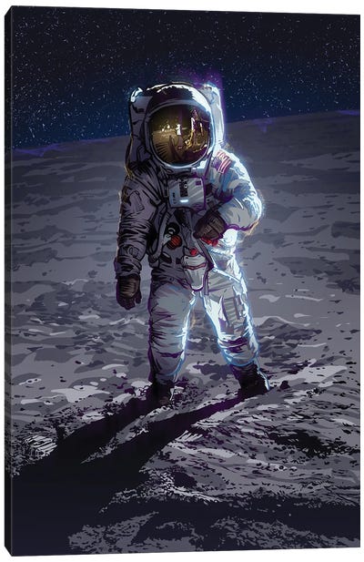 Apollo 11 Canvas Art Print - Nikita Abakumov